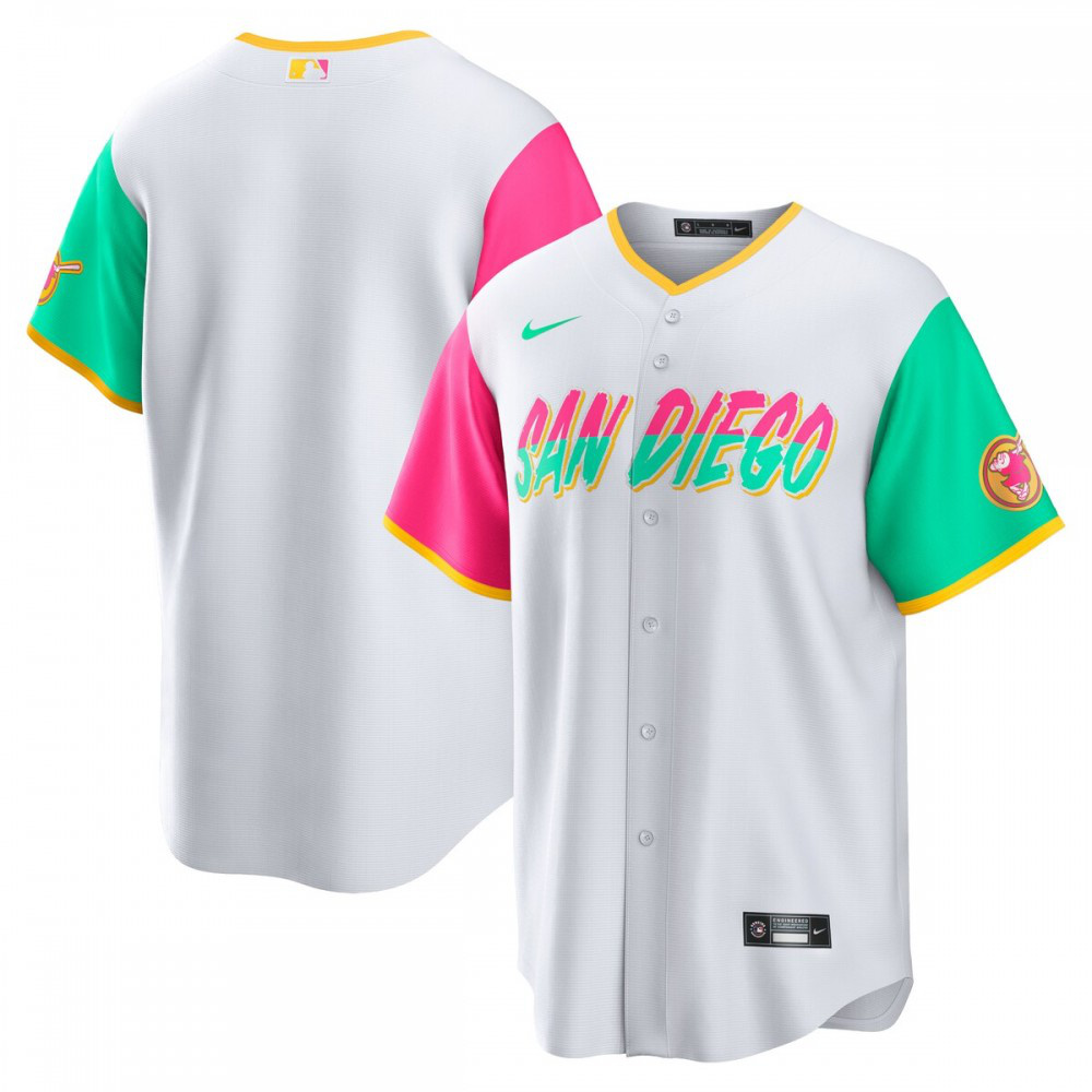 San Diego Padres 2022 City Connect Replica Team Jersey - White-Pro Kit Vault | Brand New 26/27 Sports Jerseys